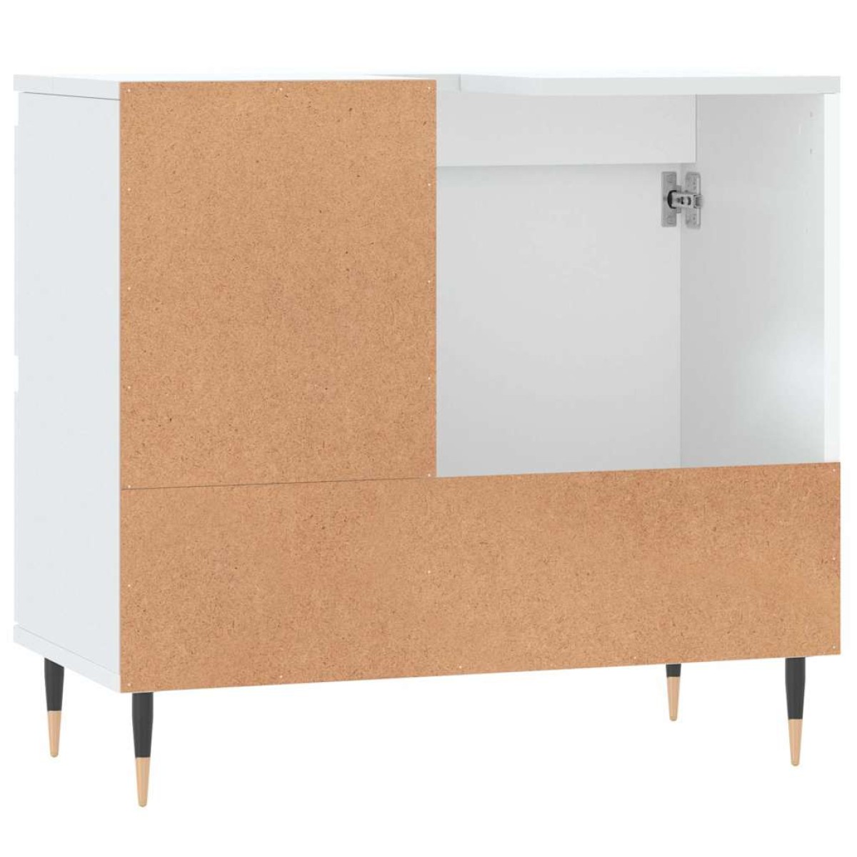 vidaXL Ντουλάπι Μπάνιου Λευκό 65 x 33 x 60 εκ. από Επεξεργασμένο Ξύλο