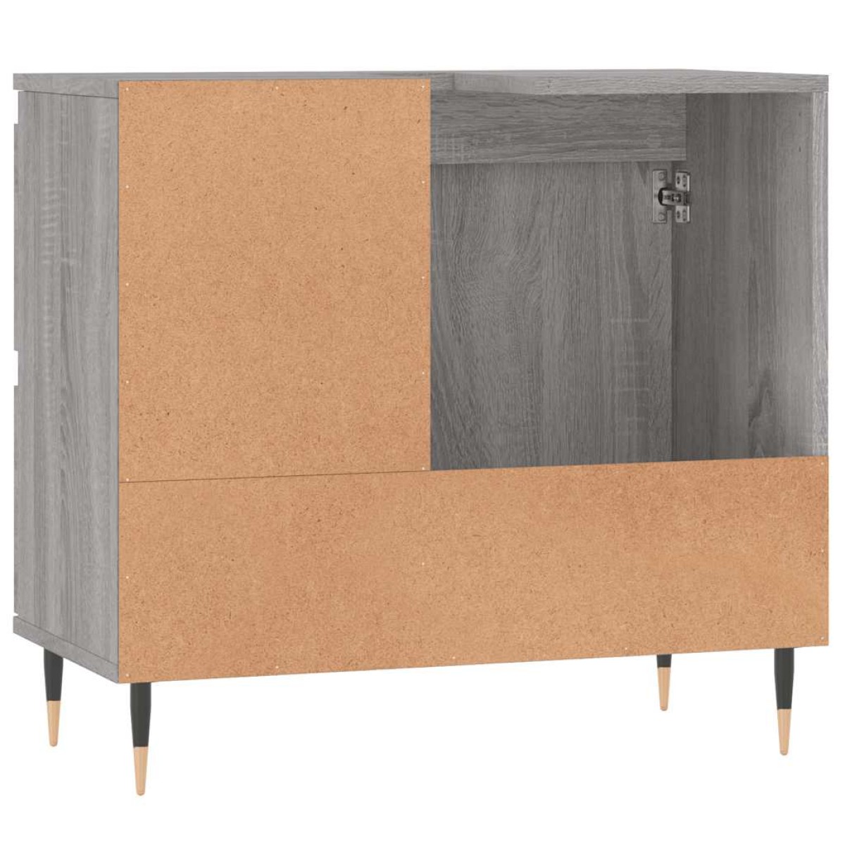 vidaXL Ντουλάπι Μπάνιου Γκρι Sonoma 65x33x60 εκ. Επεξεργασμένο Ξύλο