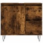 vidaXL Ντουλάπι Μπάνιου Καπνιστή Δρυς 65x33x60 εκ. Επεξεργασμένο Ξύλο