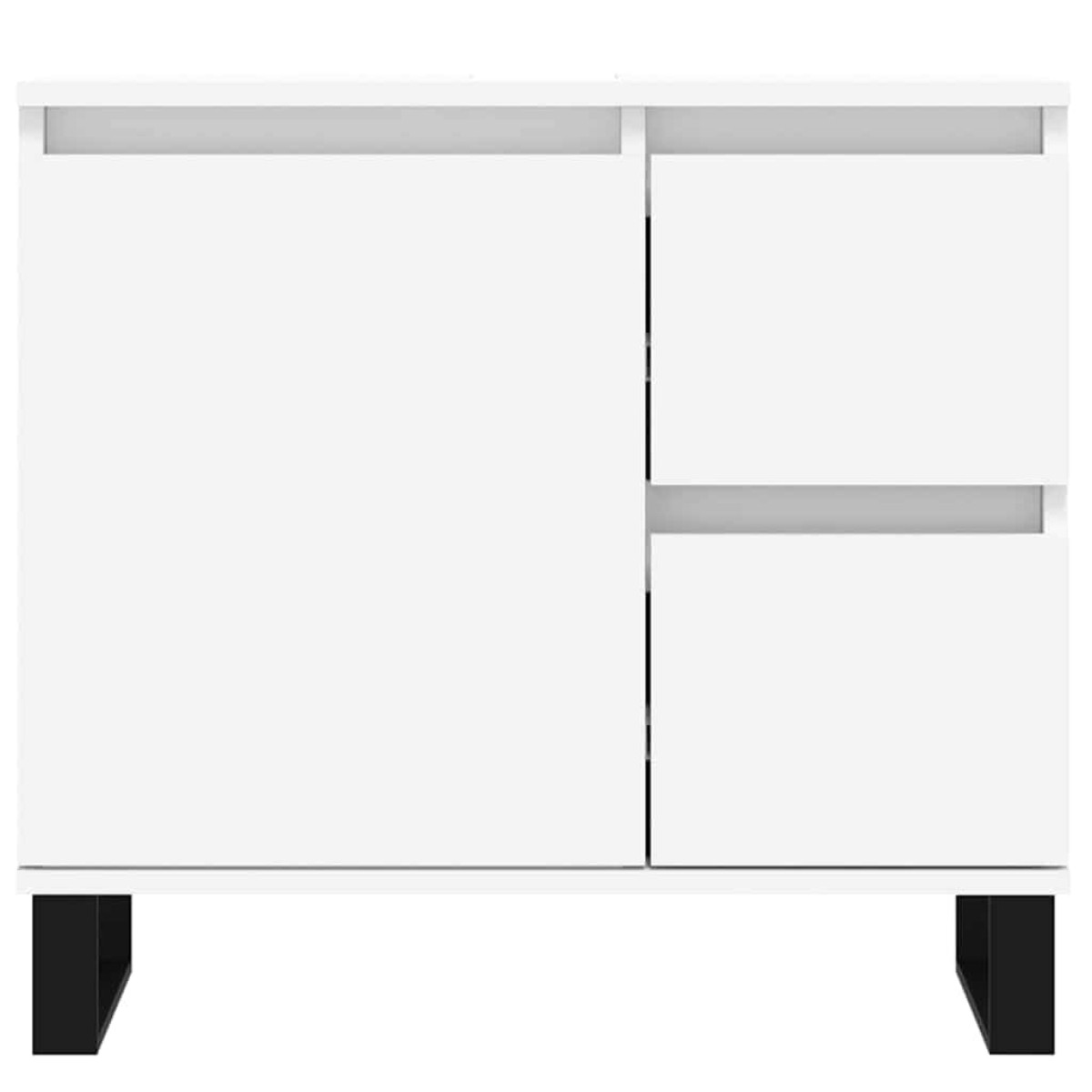 vidaXL Ντουλάπι Μπάνιου Λευκό 65 x 33 x 60 εκ. από Επεξεργασμένο Ξύλο