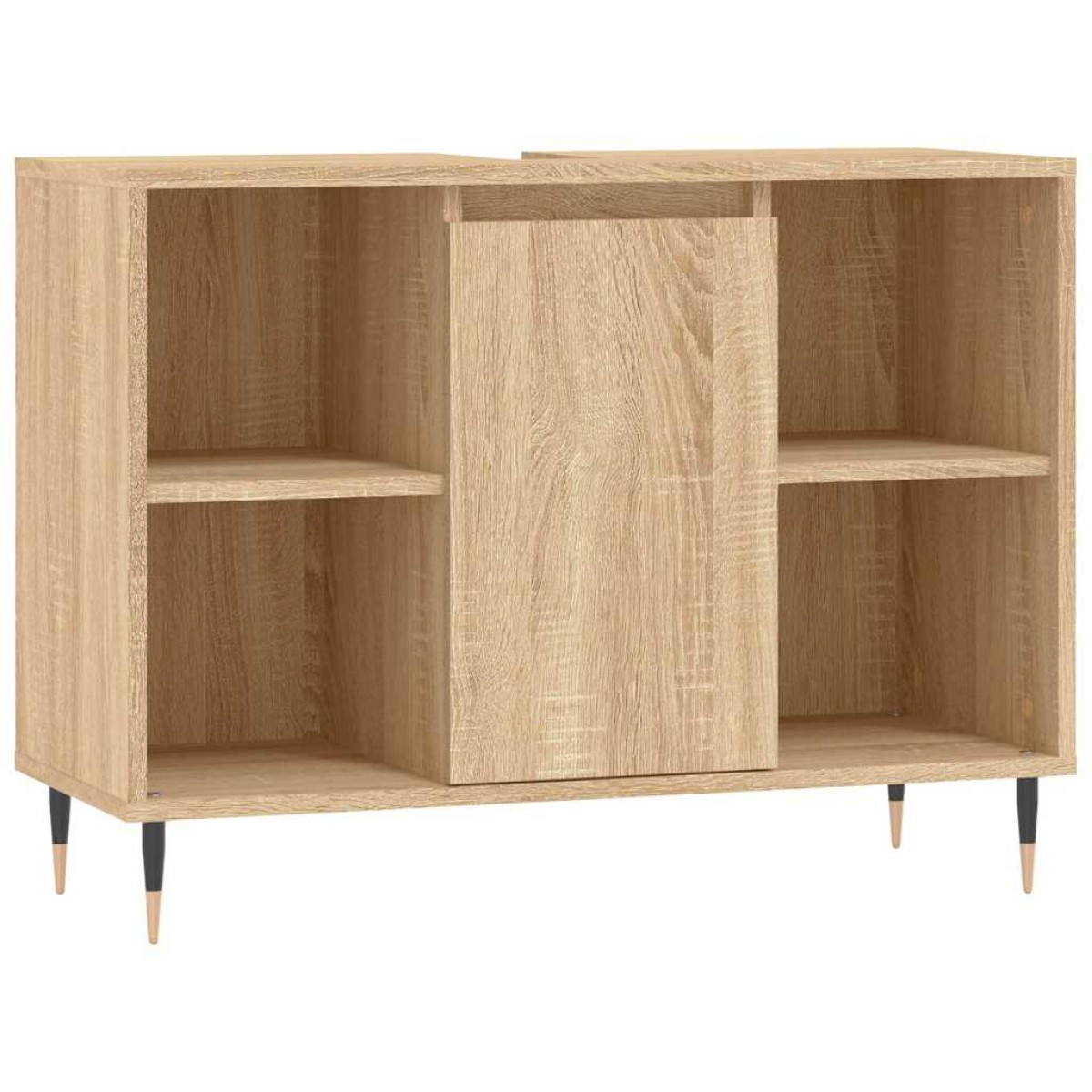 vidaXL Ντουλάπι Μπάνιου Sonoma Δρυς 80 x 33 x 60 εκ. από Επεξεργ. Ξύλο
