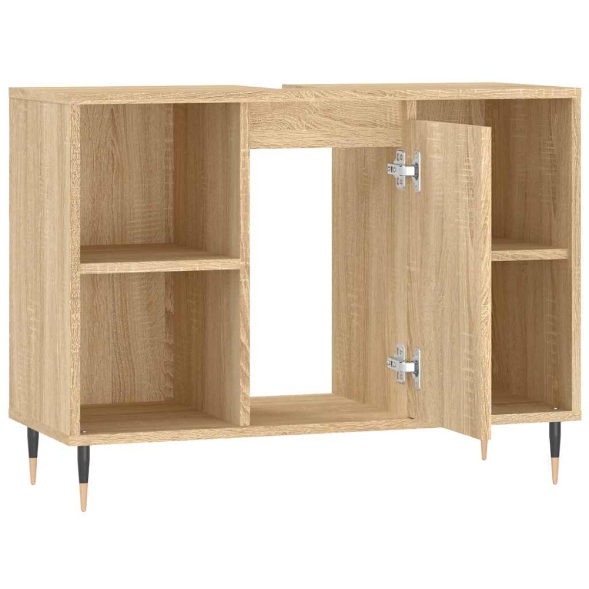 vidaXL Ντουλάπι Μπάνιου Sonoma Δρυς 80 x 33 x 60 εκ. από Επεξεργ. Ξύλο