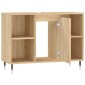 vidaXL Ντουλάπι Μπάνιου Sonoma Δρυς 80 x 33 x 60 εκ. από Επεξεργ. Ξύλο