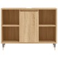 vidaXL Ντουλάπι Μπάνιου Sonoma Δρυς 80 x 33 x 60 εκ. από Επεξεργ. Ξύλο