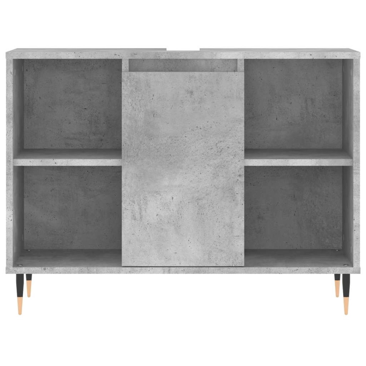 vidaXL Ντουλάπι Μπάνιου Γκρι Σκυροδέματος 80x33x60 εκ. Επεξ. Ξύλο