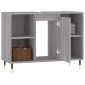vidaXL Ντουλάπι Μπάνιου Γκρι Sonoma 80 x 33 x 60 εκ. από Επεξεργ. Ξύλο