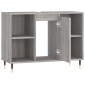 vidaXL Ντουλάπι Μπάνιου Γκρι Sonoma 80 x 33 x 60 εκ. από Επεξεργ. Ξύλο