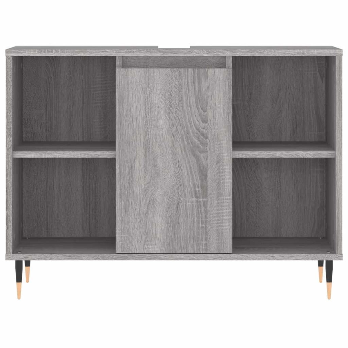 vidaXL Ντουλάπι Μπάνιου Γκρι Sonoma 80 x 33 x 60 εκ. από Επεξεργ. Ξύλο