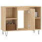 vidaXL Ντουλάπι Μπάνιου Sonoma Δρυς 80 x 33 x 60 εκ. από Επεξεργ. Ξύλο