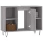 vidaXL Ντουλάπι Μπάνιου Γκρι Sonoma 80 x 33 x 60 εκ. από Επεξεργ. Ξύλο