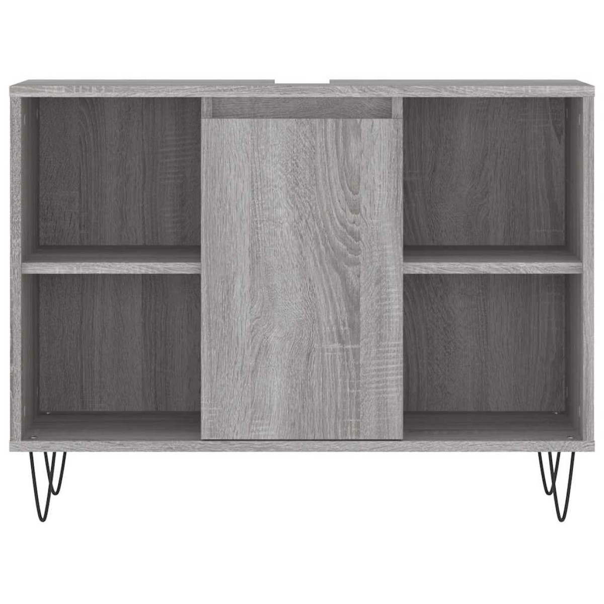 vidaXL Ντουλάπι Μπάνιου Γκρι Sonoma 80 x 33 x 60 εκ. από Επεξεργ. Ξύλο