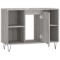 vidaXL Ντουλάπι Μπάνιου Γκρι Sonoma 80 x 33 x 60 εκ. από Επεξεργ. Ξύλο