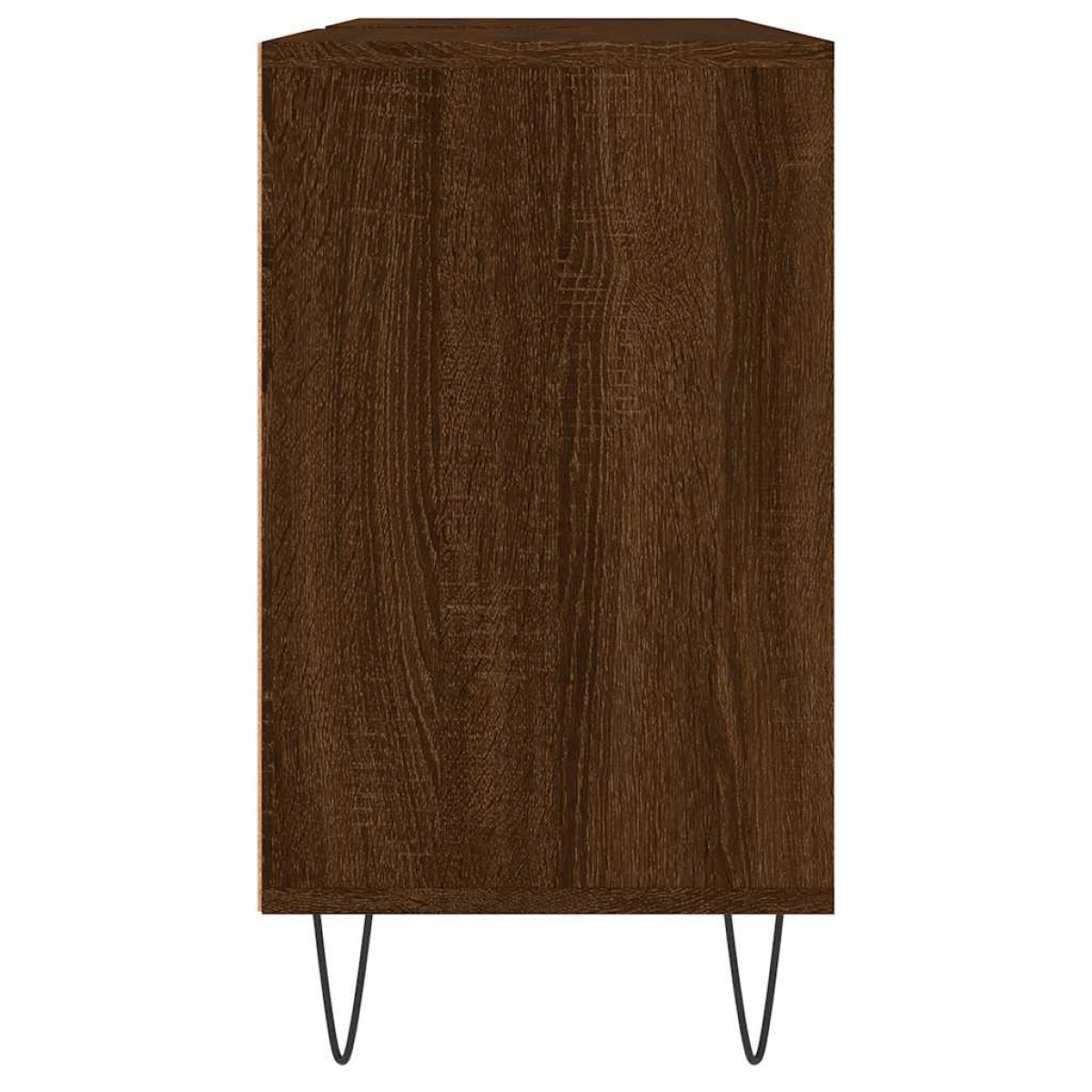 vidaXL Ντουλάπι Μπάνιου Καφέ Δρυς 80 x 33 x 60 εκ. Επεξεργασμένο Ξύλο