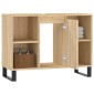 vidaXL Ντουλάπι Μπάνιου Sonoma Δρυς 80 x 33 x 60 εκ. από Επεξεργ. Ξύλο