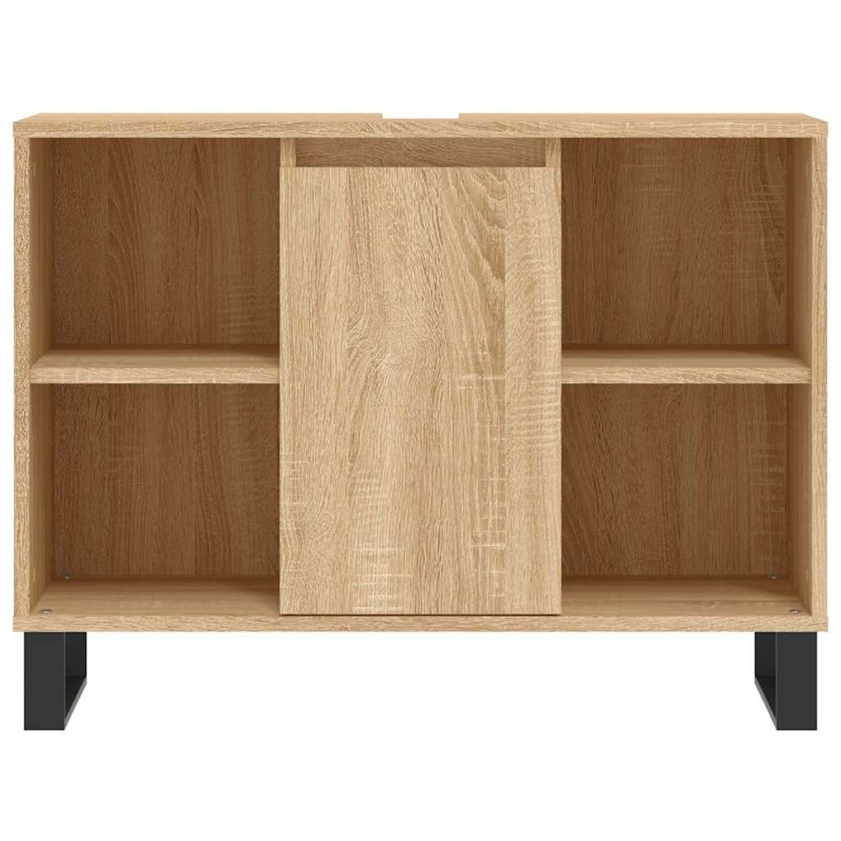 vidaXL Ντουλάπι Μπάνιου Sonoma Δρυς 80 x 33 x 60 εκ. από Επεξεργ. Ξύλο