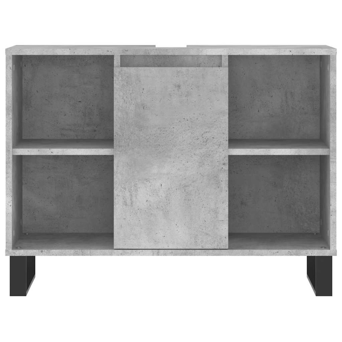vidaXL Ντουλάπι Μπάνιου Γκρι Σκυροδέματος 80x33x60 εκ. Επεξ. Ξύλο