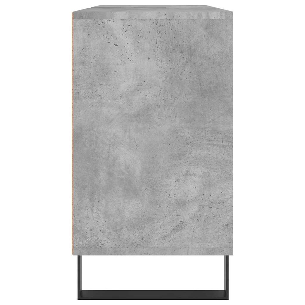 vidaXL Ντουλάπι Μπάνιου Γκρι Σκυροδέματος 80x33x60 εκ. Επεξ. Ξύλο