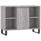 vidaXL Ντουλάπι Μπάνιου Γκρι Sonoma 80 x 33 x 60 εκ. από Επεξεργ. Ξύλο