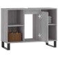 vidaXL Ντουλάπι Μπάνιου Γκρι Sonoma 80 x 33 x 60 εκ. από Επεξεργ. Ξύλο