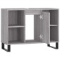 vidaXL Ντουλάπι Μπάνιου Γκρι Sonoma 80 x 33 x 60 εκ. από Επεξεργ. Ξύλο