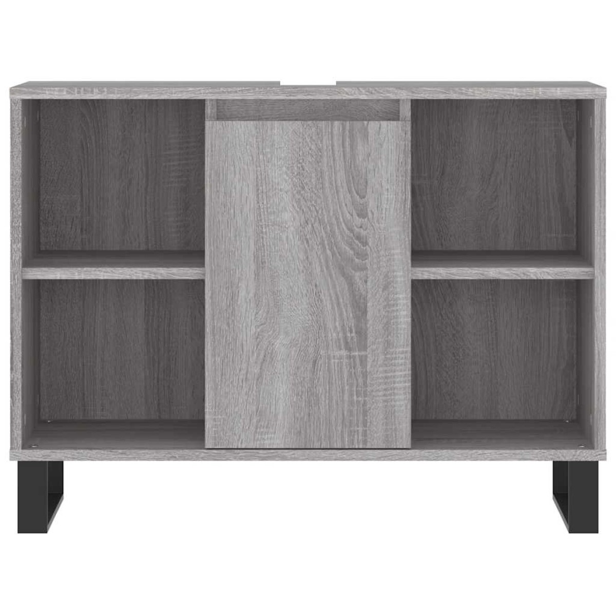 vidaXL Ντουλάπι Μπάνιου Γκρι Sonoma 80 x 33 x 60 εκ. από Επεξεργ. Ξύλο
