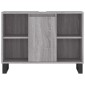 vidaXL Ντουλάπι Μπάνιου Γκρι Sonoma 80 x 33 x 60 εκ. από Επεξεργ. Ξύλο