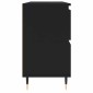 vidaXL Ντουλάπι Μπάνιου Μαύρο 80 x 33 x 60 εκ. από Επεξεργασμένο Ξύλο