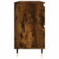 vidaXL Ντουλάπι Μπάνιου Καπνιστή Δρυς 80 x 33 x 60 εκ. Επεξεργ. Ξύλο