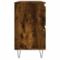 vidaXL Ντουλάπι Μπάνιου Καπνιστή Δρυς 80 x 33 x 60 εκ. Επεξεργ. Ξύλο