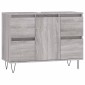 vidaXL Ντουλάπι Μπάνιου Γκρι Sonoma 80 x 33 x 60 εκ. από Επεξεργ. Ξύλο
