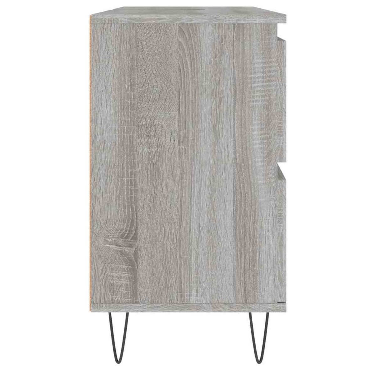 vidaXL Ντουλάπι Μπάνιου Γκρι Sonoma 80 x 33 x 60 εκ. από Επεξεργ. Ξύλο