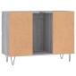 vidaXL Ντουλάπι Μπάνιου Γκρι Sonoma 80 x 33 x 60 εκ. από Επεξεργ. Ξύλο