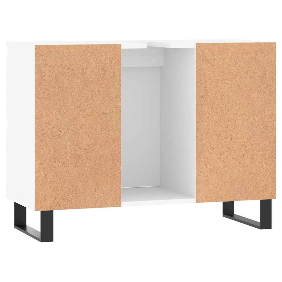 vidaXL Ντουλάπι Μπάνιου Λευκό 80 x 33 x 60 εκ. Επεξεργασμένο Ξύλο