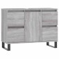 vidaXL Ντουλάπι Μπάνιου Γκρι Sonoma 80 x 33 x 60 εκ. από Επεξεργ. Ξύλο