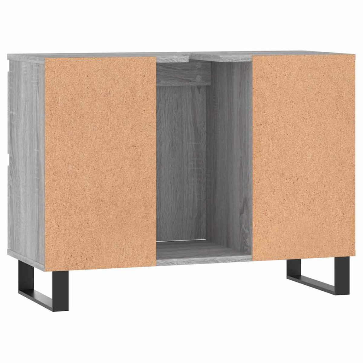 vidaXL Ντουλάπι Μπάνιου Γκρι Sonoma 80 x 33 x 60 εκ. από Επεξεργ. Ξύλο