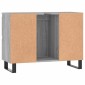 vidaXL Ντουλάπι Μπάνιου Γκρι Sonoma 80 x 33 x 60 εκ. από Επεξεργ. Ξύλο