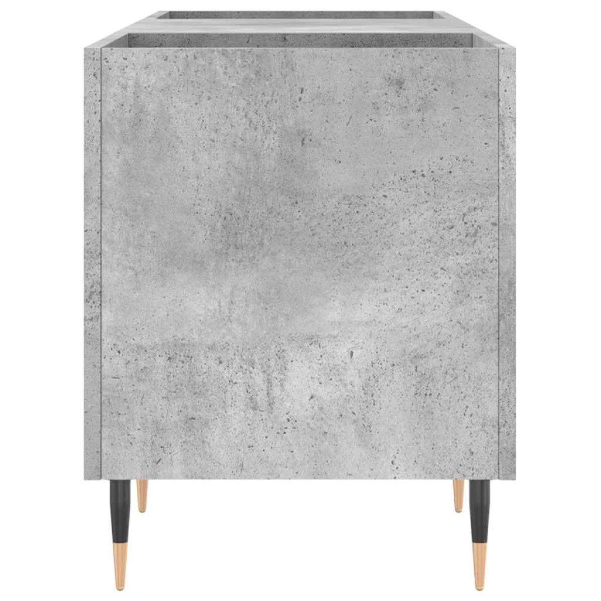 vidaXL Δισκοθήκη Γκρι Σκυροδέματος 121x38x48 εκ. Επεξεργασμένο Ξύλο
