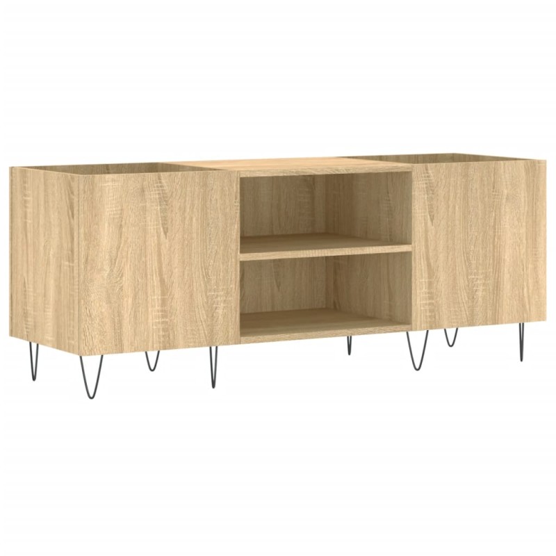 vidaXL Δισκοθήκη Sonoma Δρυς 121 x 38 x 48 εκ. από Επεξεργασμένο Ξύλο