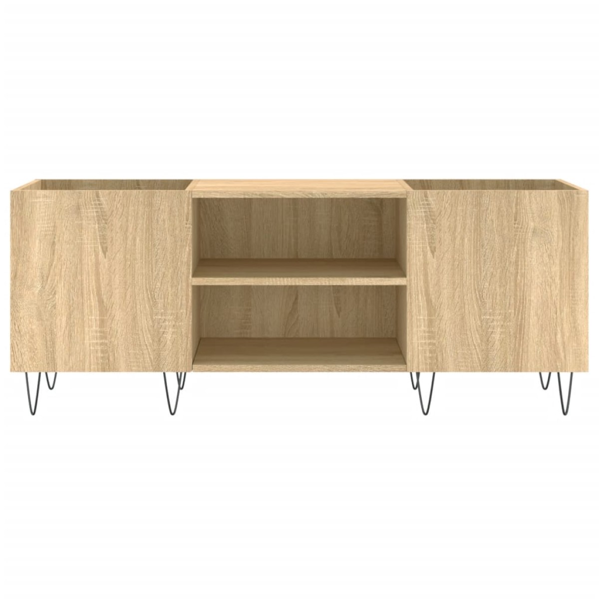 vidaXL Δισκοθήκη Sonoma Δρυς 121 x 38 x 48 εκ. από Επεξεργασμένο Ξύλο
