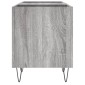 vidaXL Δισκοθήκη Γκρι Sonoma 121 x 38 x 48 εκ. από Επεξεργασμένο Ξύλο