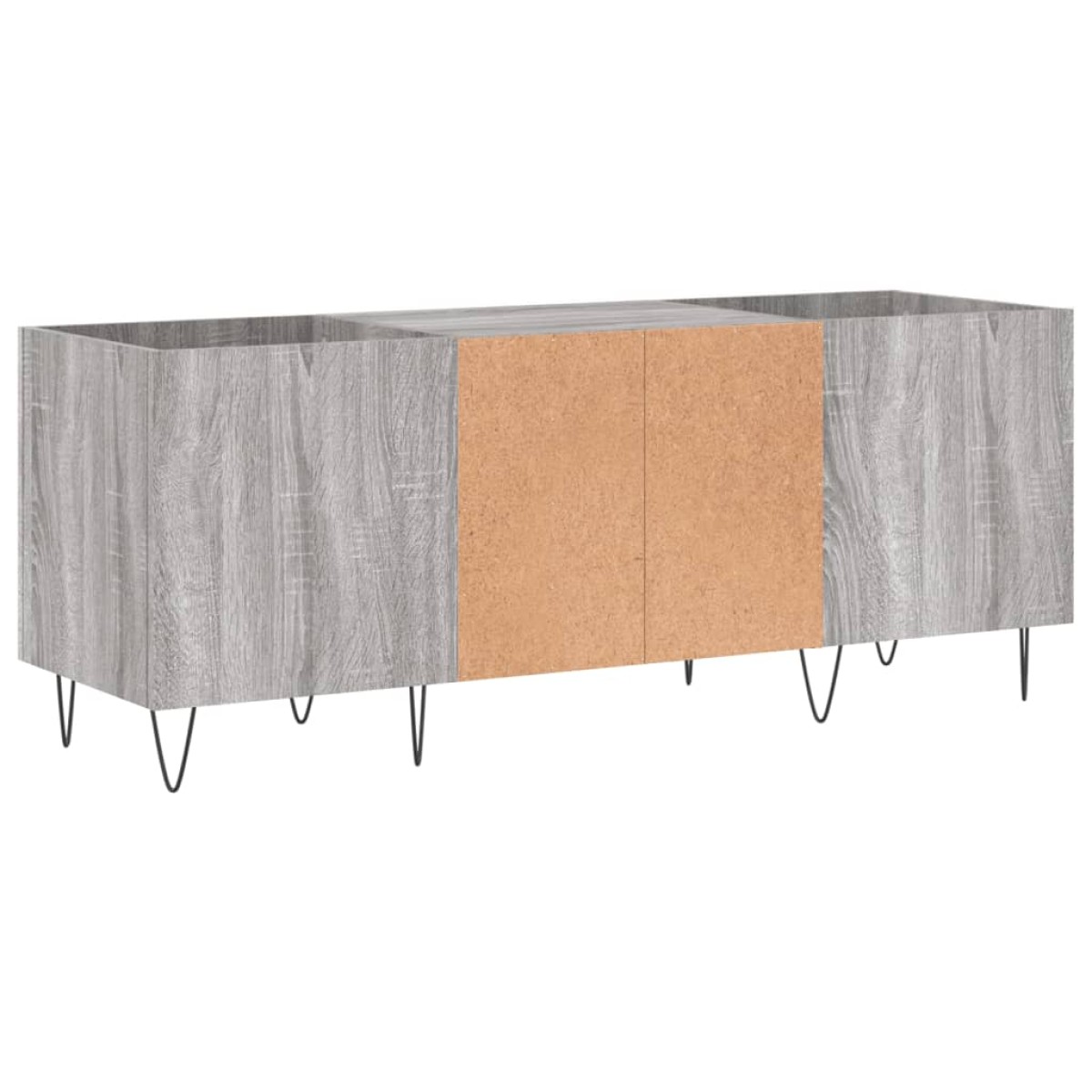 vidaXL Δισκοθήκη Γκρι Sonoma 121 x 38 x 48 εκ. από Επεξεργασμένο Ξύλο