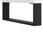 vidaXL Δισκοθήκη Λευκή 121 x 38 x 48 εκ. Επεξεργασμένο Ξύλο