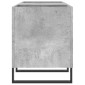vidaXL Δισκοθήκη Γκρι Σκυροδέματος 121x38x48 εκ. Επεξεργασμένο Ξύλο