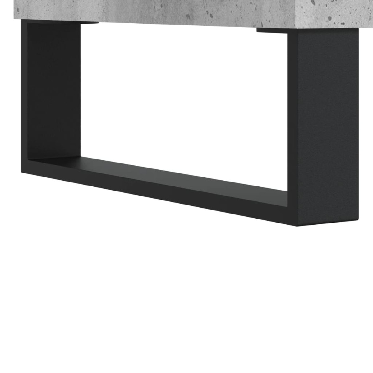 vidaXL Δισκοθήκη Γκρι Σκυροδέματος 121x38x48 εκ. Επεξεργασμένο Ξύλο