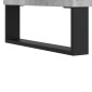 vidaXL Δισκοθήκη Γκρι Σκυροδέματος 121x38x48 εκ. Επεξεργασμένο Ξύλο
