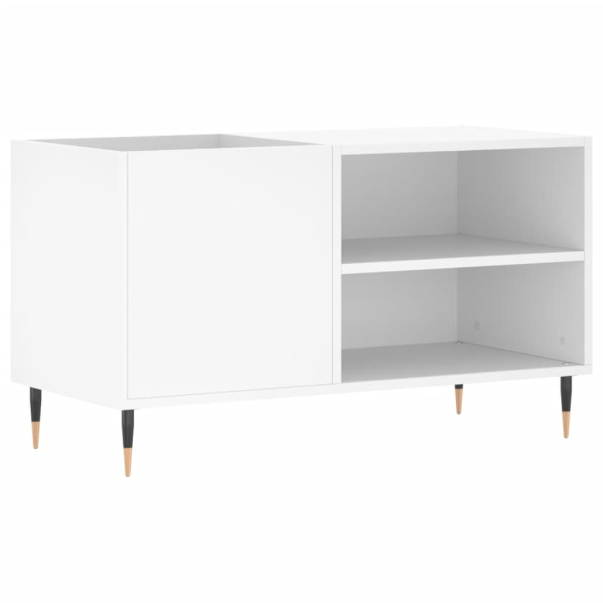 vidaXL Δισκοθήκη Λευκή 85 x 38 x 48 εκ. από Επεξεργασμένο Ξύλο