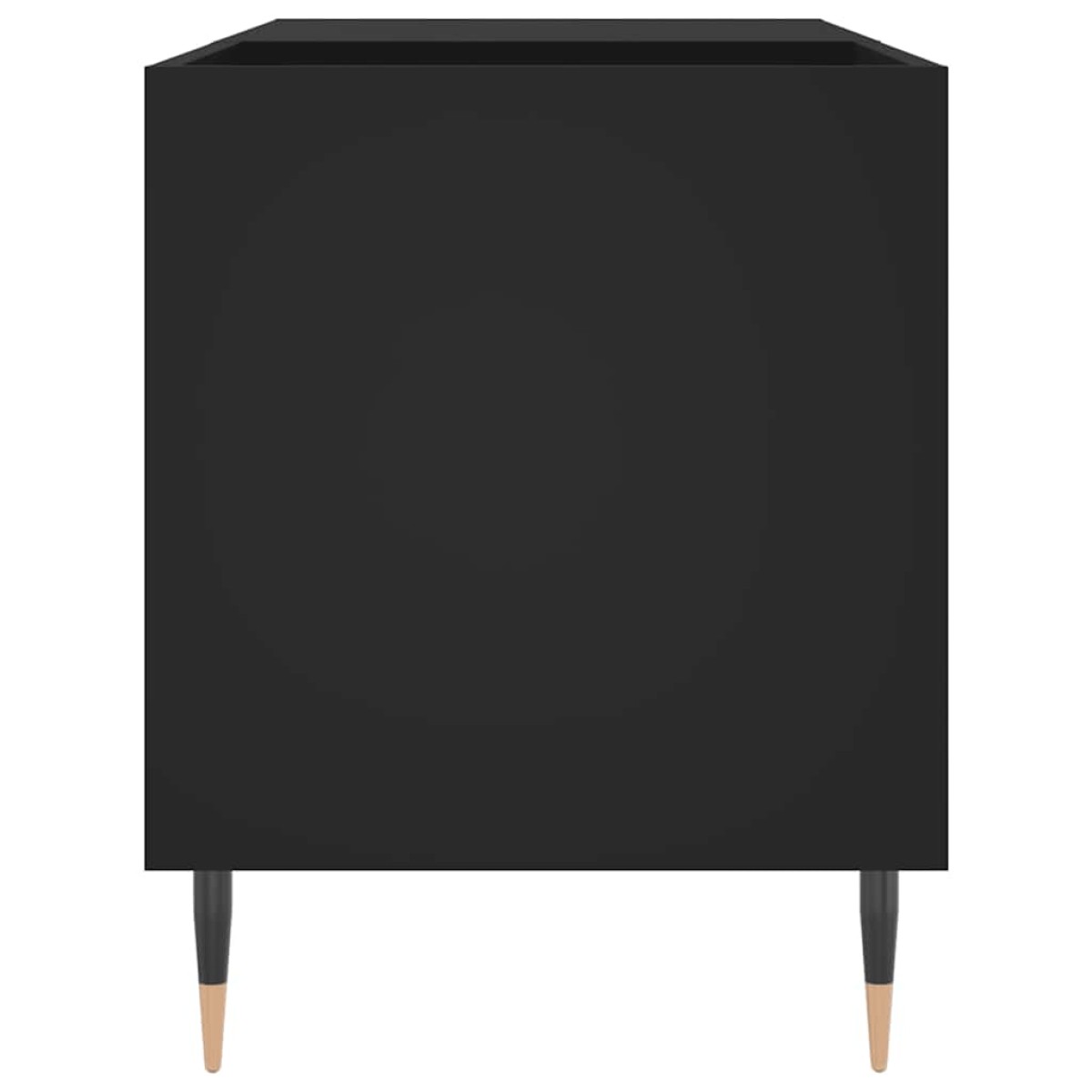 vidaXL Δισκοθήκη Μαύρη 85 x 38 x 48 εκ. από Επεξεργασμένο Ξύλο