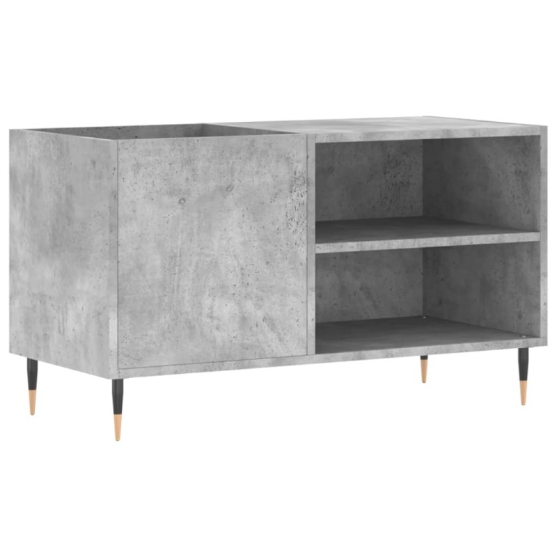 vidaXL Δισκοθήκη Γκρι Σκυροδέματος 85 x 38 x 48 εκ. από Επεξεργ. Ξύλο