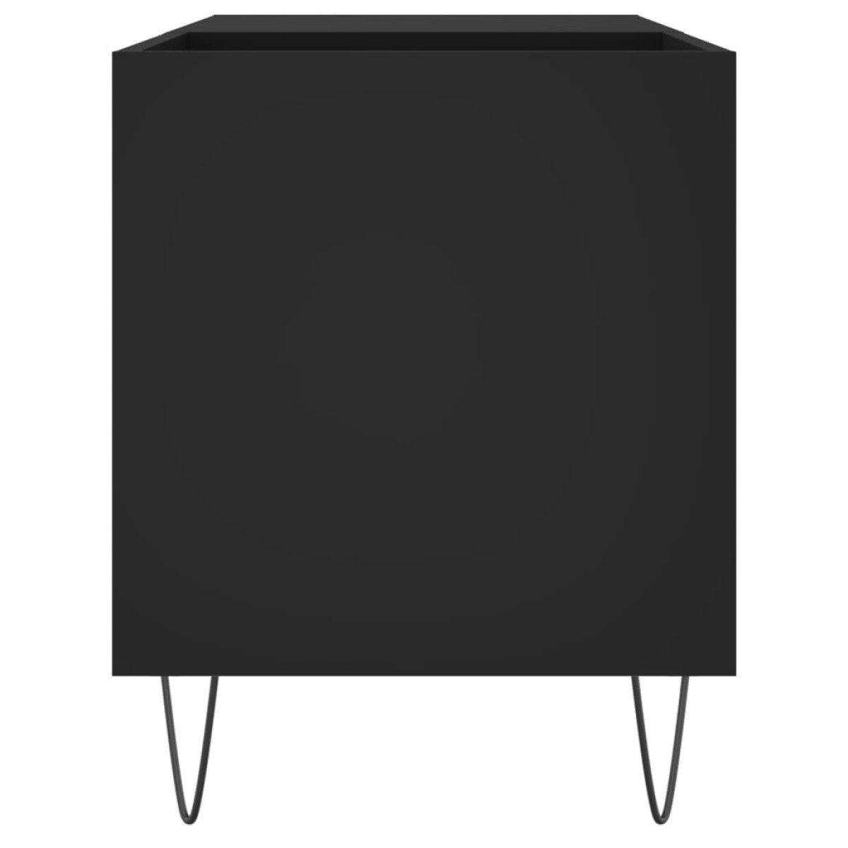 vidaXL Δισκοθήκη Μαύρη 85 x 38 x 48 εκ. από Επεξεργασμένο Ξύλο