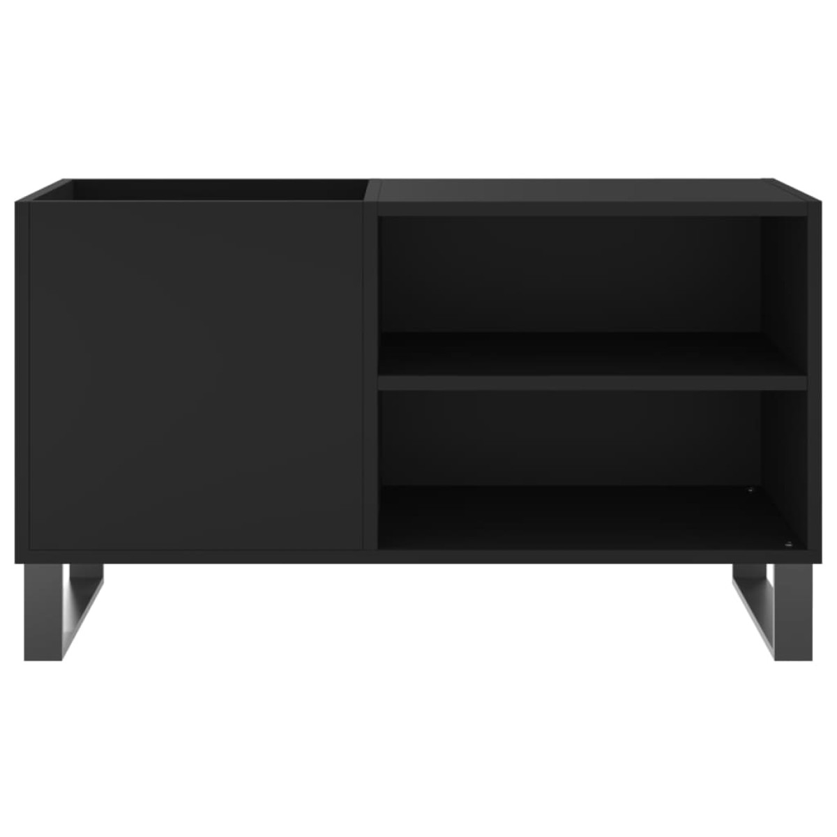 vidaXL Δισκοθήκη Μαύρη 85 x 38 x 48 εκ. από Επεξεργασμένο Ξύλο